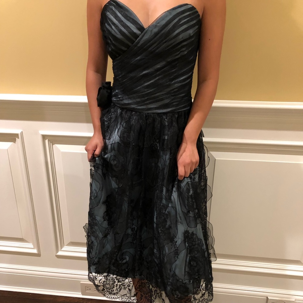 Gustavo Cadie Black Frill Dress